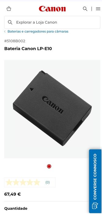 Carregadores LC-E10E e baterias LP-E10