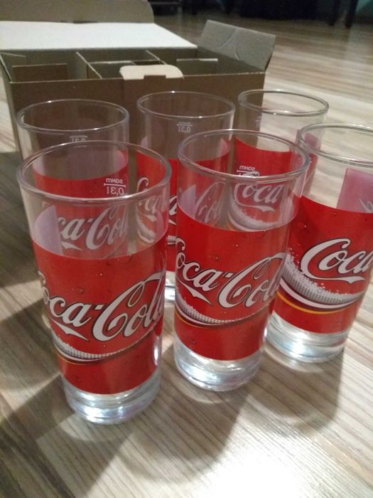 6 x szklanka Coca Cola 0,3 l