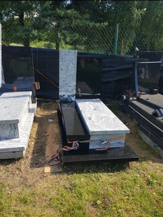 Nagrobki granitowe urny pomniki nowoczesne wzory schody parapety