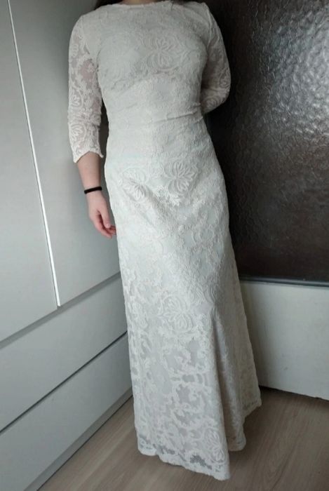 Śliczna , długa sukienka z koronką rozmiar S/M