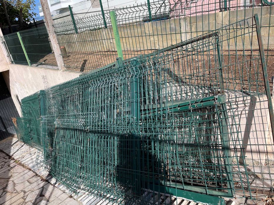 Paineis de vedação plastificado verde - Gradeamento