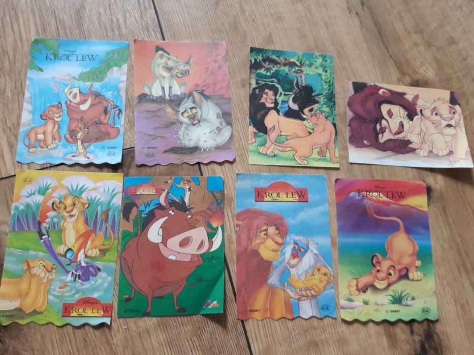 Kolekcjonerskie karteczki Król Lew Disney 8 sztuk