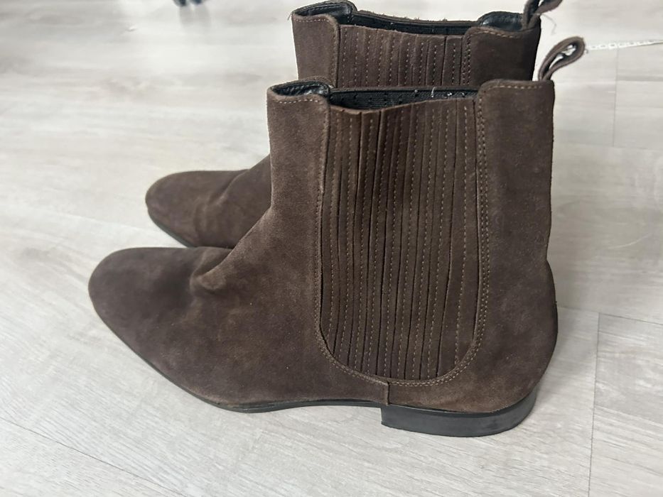 #Jemmy Choo buty brązowe  botki sztyblety 45