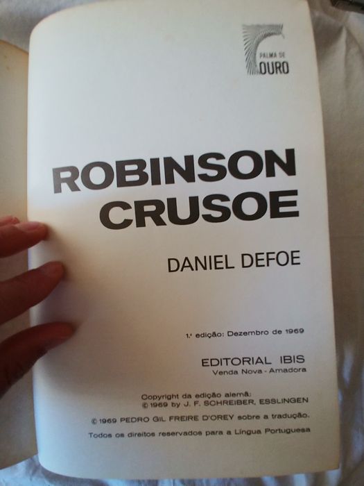 Robinson Crusoe - 1ª edição Dezembro 1969