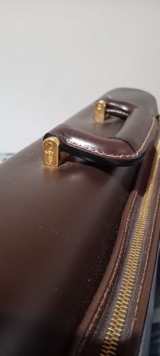 Mala executiva em pele Trussardi