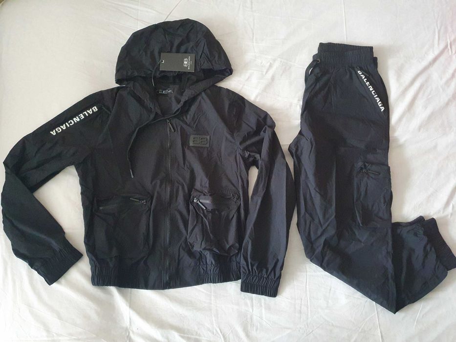 NOWY dres Balenciaga 40 L kurtka bluza rozpinana BB spodnie bojówki