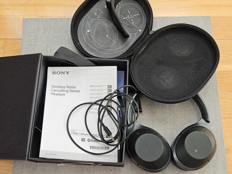Sony WH-1000XM2 – słuchawki bezprzewodowe z ANC, komplet