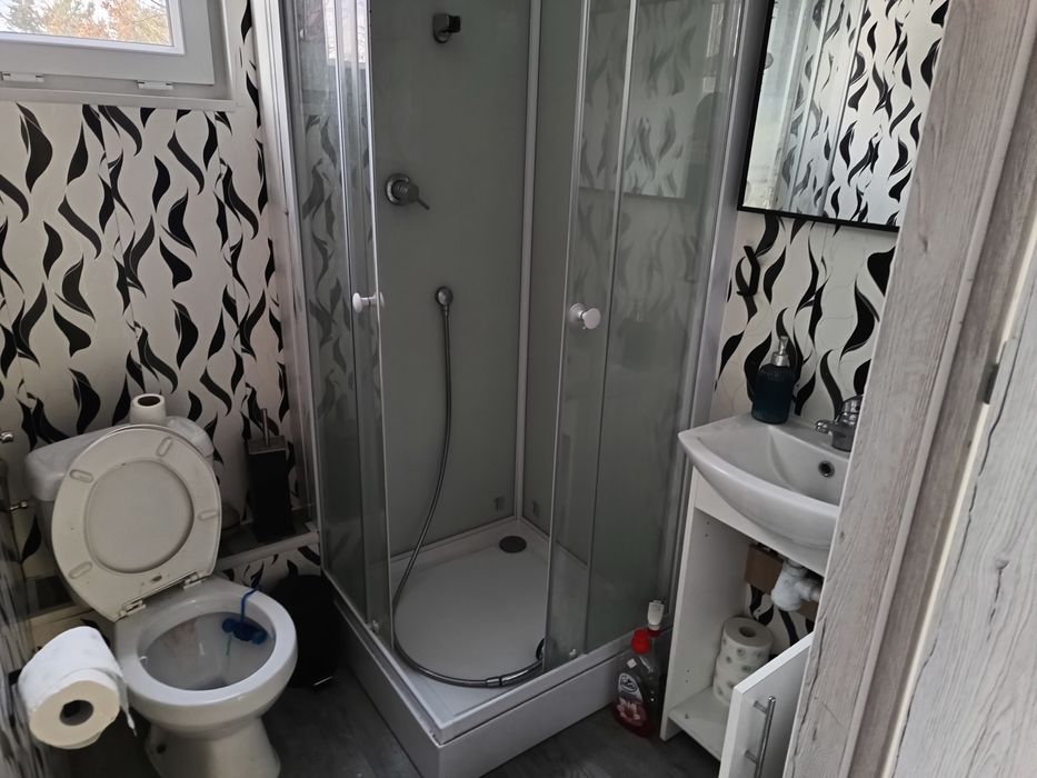 Domek całoroczny letniskowy z tarasem do przeniesienia bez pozwolenia