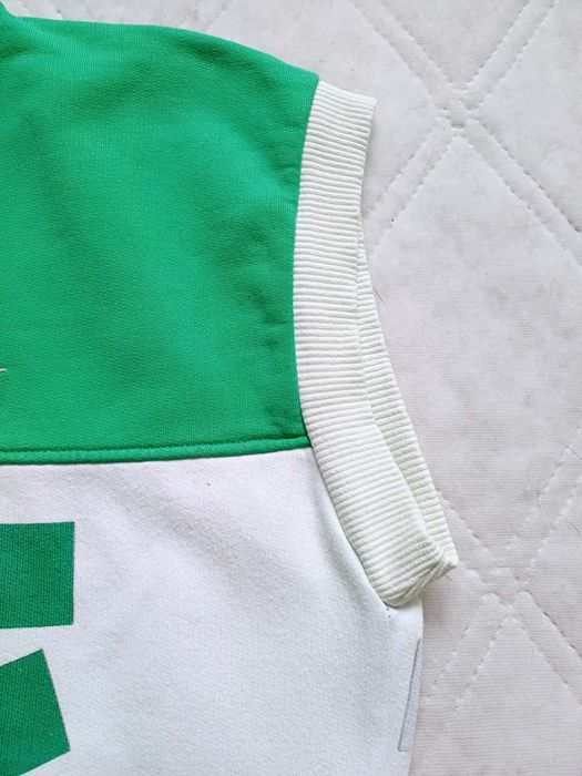 Zielona męska unisex bawełniana kamizelka vintage Puma 38