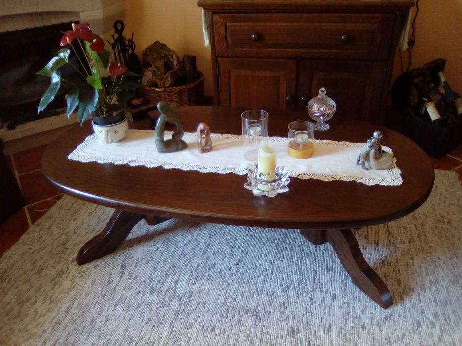 Mesa de centro em madeira nórdica