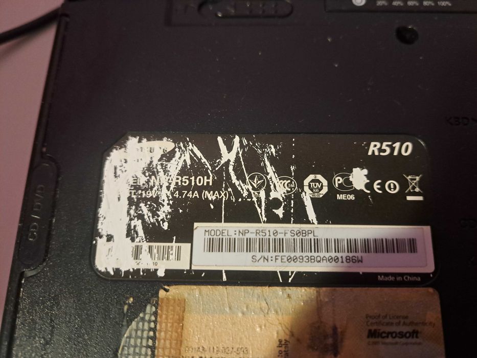 Laptop Samsung R510