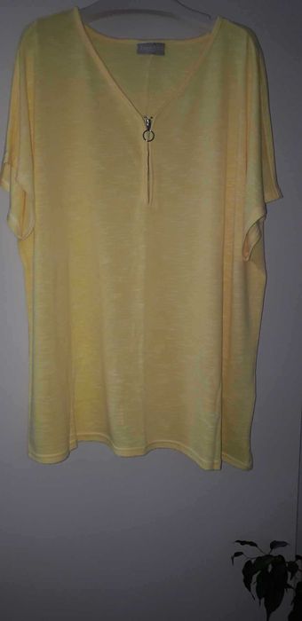 Жовта туніка віскозна Janina curved  52-54(46)розмір