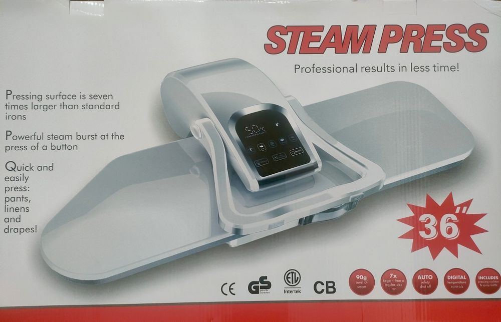 Prensa de Vapor Digital para Engomar Roupa