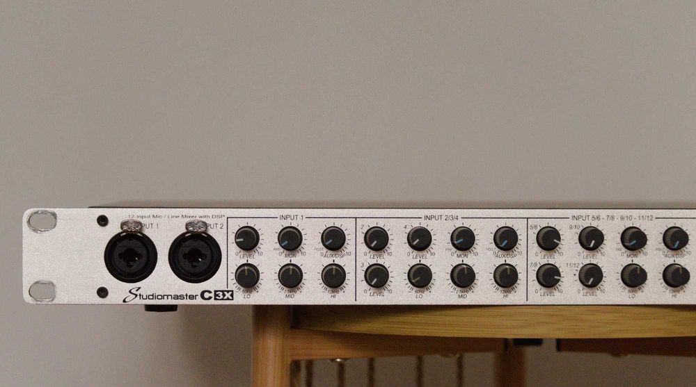 Studiomaster C3X / Mixer / Mikser / Rack 1U / DSP