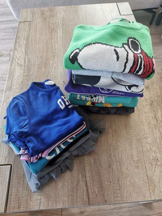 Paka zestaw ubrań dziewczynka 146