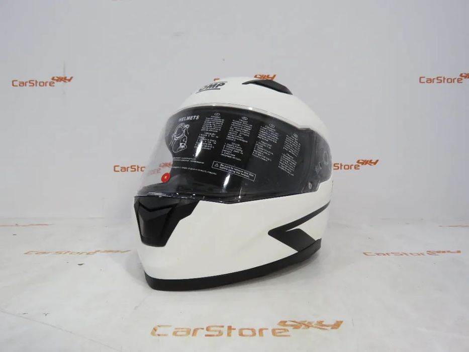 Capacete OMP Circuit EVO Preto Matte + Amarelo + Branco