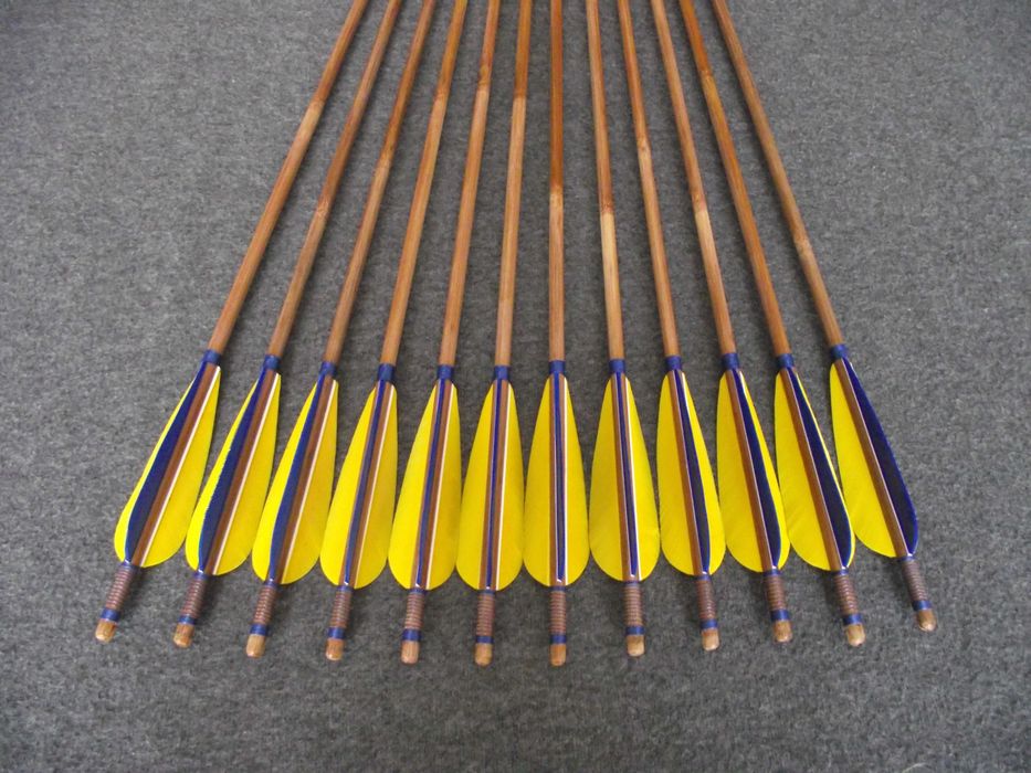 55-65 bambus nr 591 Komplet 33" strzał do łuku strzała drewniana