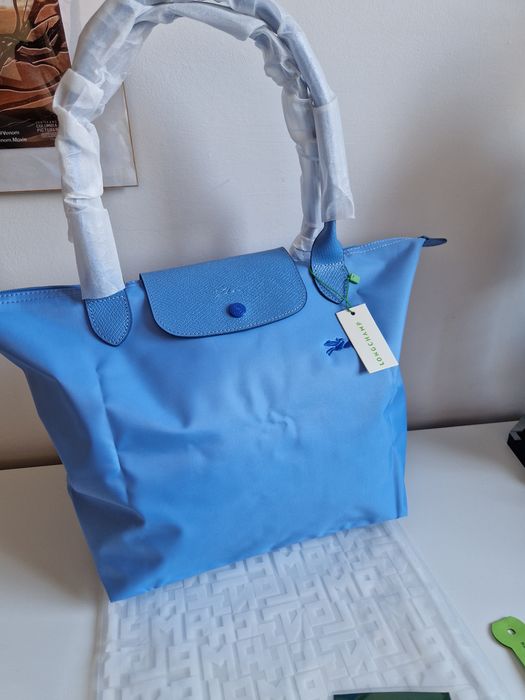 NIEBIESKA/ BLUE Nowa torebka Longchamp roz L