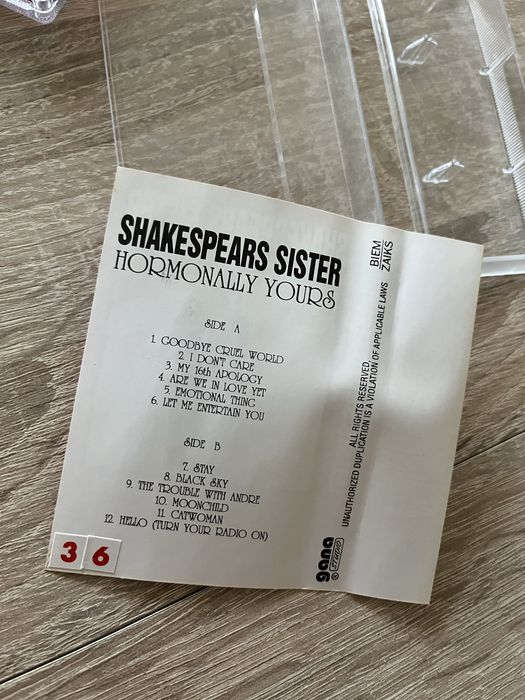 Kaseta magnetofonowa Shakespears Sister Hormonally Yours