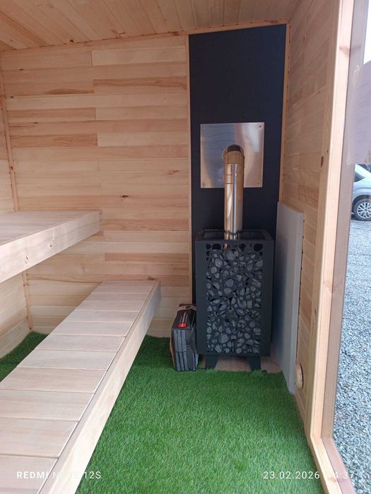 Sauna Ogrodowa Hot Tub Piec na Drewno 200x300cm CAŁA POLSKA