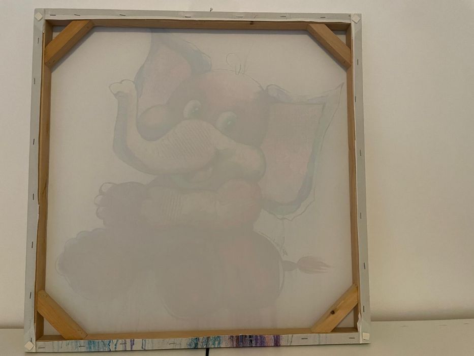 Quadro de parede com impressão infantil