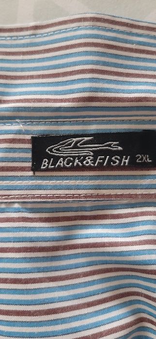 Koszula męska krótki rękaw 2XL. Black & Fish. Obniżka ceny.