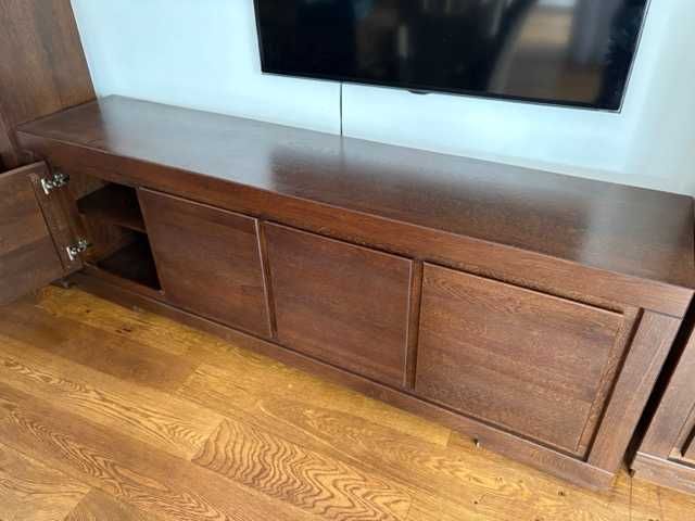 Komplet mebli dębowych z oświetleniem LED - gotowy system