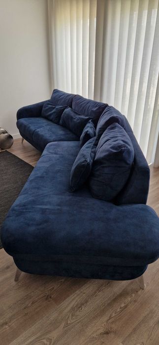 Sofá 5 lugares com chaise long