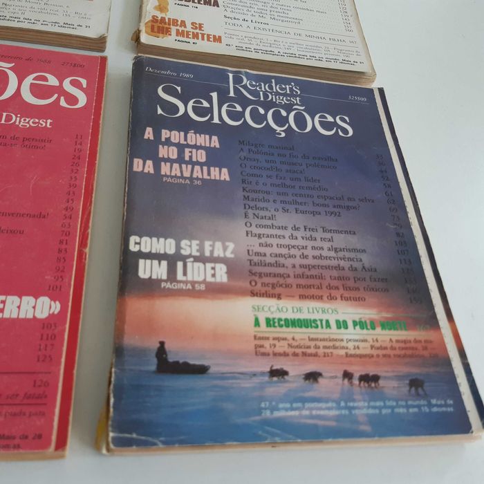 6 Revistas Selecções do Readers Digest - Anos 80