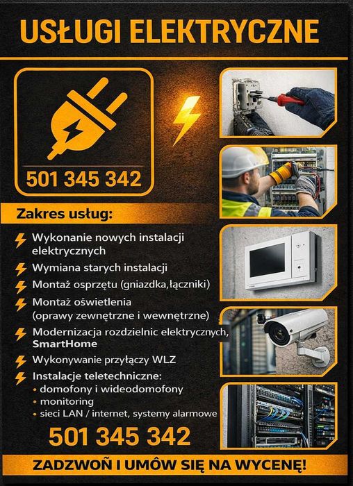 ELEKTRYK Usługi elektryczne