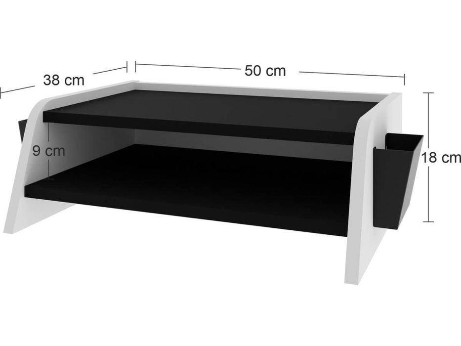 Suporte para Monitor LEVIRA Butley Preto e Branco