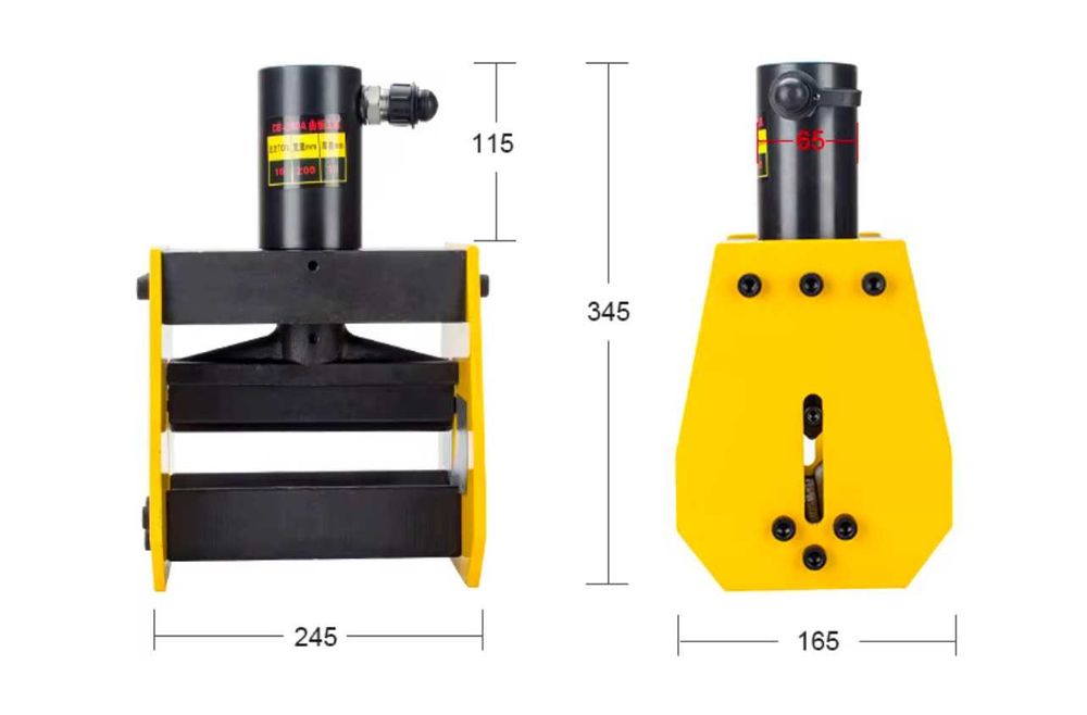 Шиногин гідравлічний CB-200A для згинання струмопровідних шин