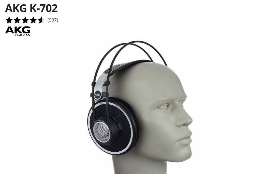 Headphones AKG -K 702 . Excelente Estado