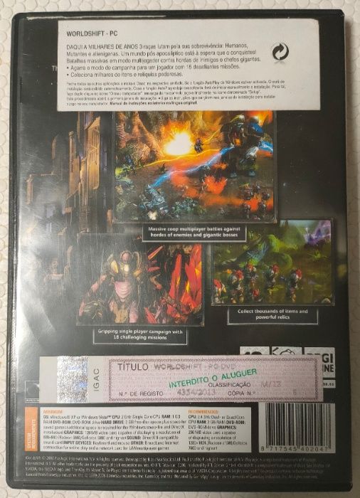WorldShift Jogo PC DVD64550865006849121