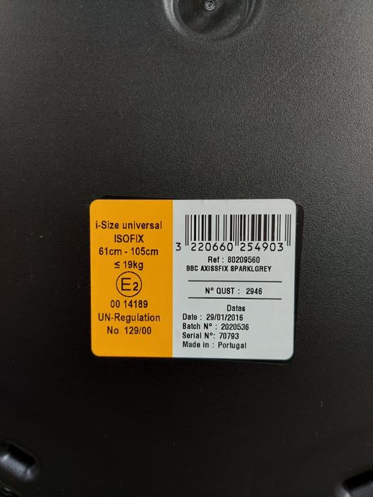 Cadeira com isofixo, roda 360°