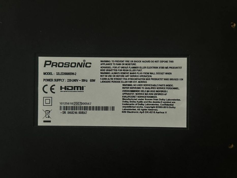 Телевізор Prosonic 32