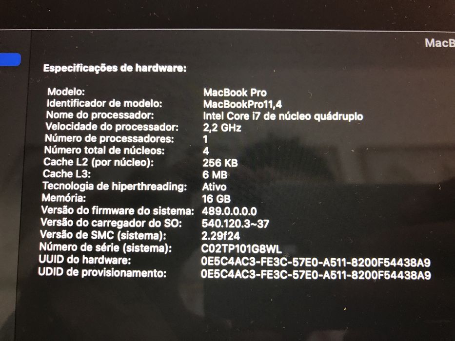 Mackbook pro recondicionado