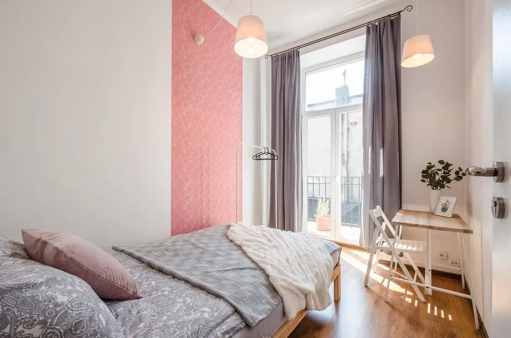 Apartament w samym sercu Łodzi, 5 pokoi, 100m2, parking! 12 osób.