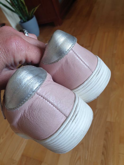 Buty wiązane rożowe 37 tenisówki