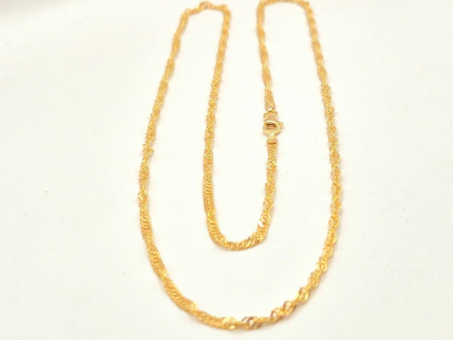 Elegancki złoty łańcuszek 585 (14k) 61cm