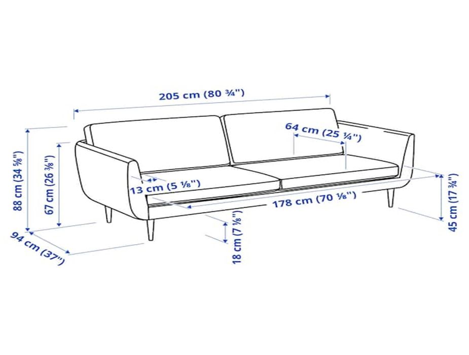 Sofá de 3 lugares cinzento/bege