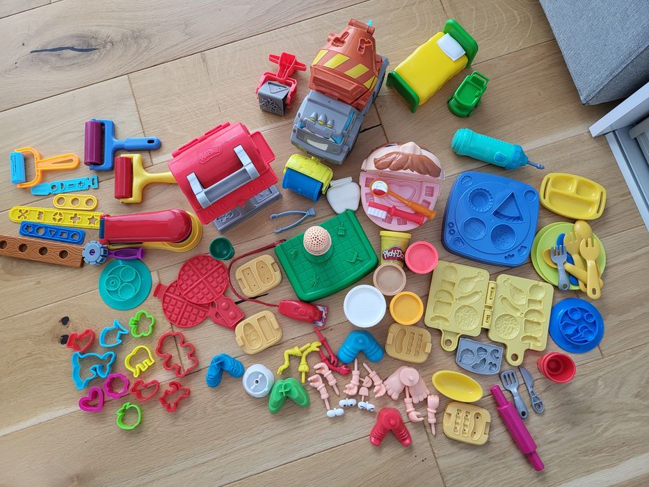 Zabawki play doh betoniarka dentysta grill żywność