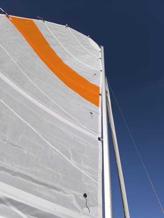 Barco vela trimaran virus magnum 21 motor yamaha 4T 4CV atrelado