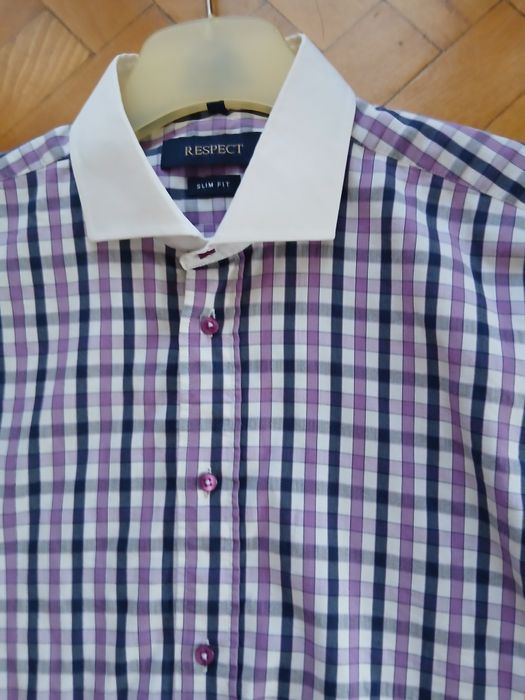Koszula męska w kratkę Respekt 41