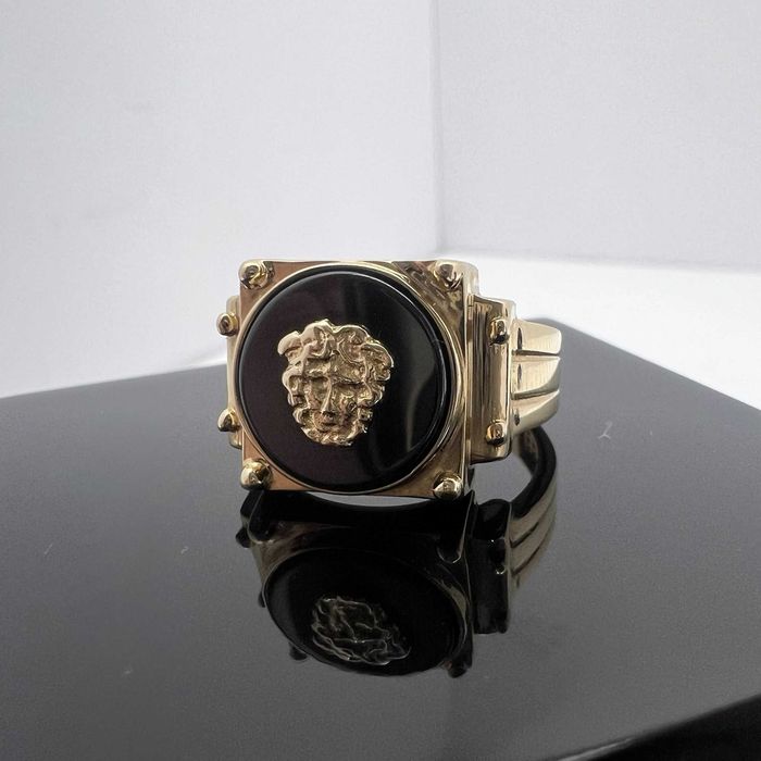 Wyjątkowy Złoty Sygnet Onyks P585 7,82g R20