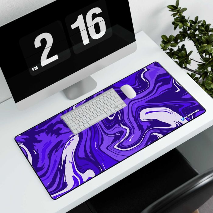 Mousepad XXL ( Roxo/Branco ) ( 80cm x 40 cm )