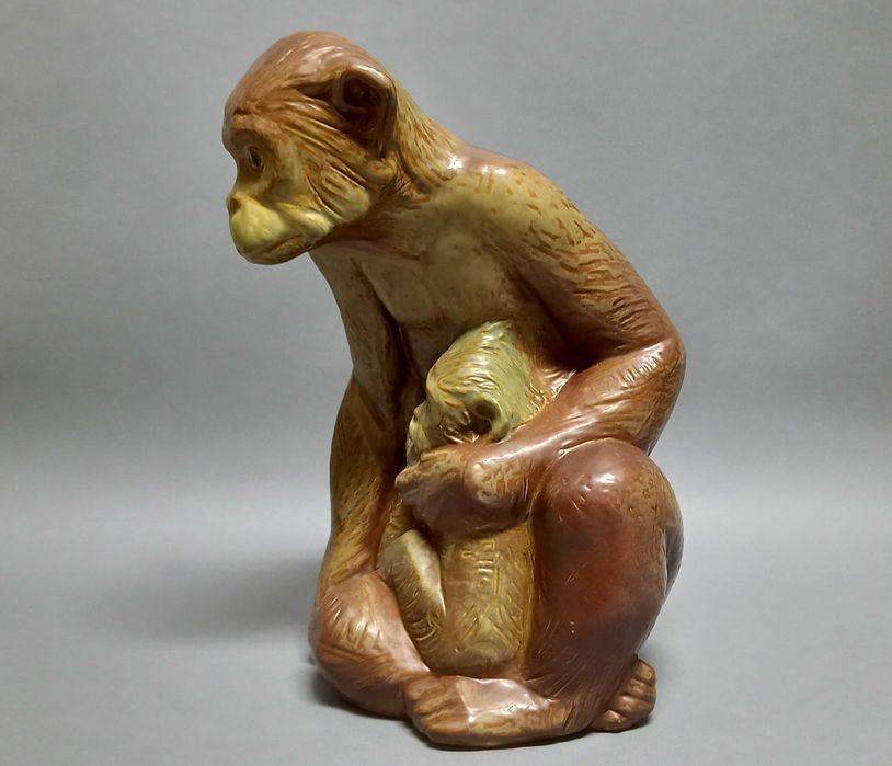 Małpki, figurka Hiszpania Lladro, proj. Juan Huerta 41,5cm