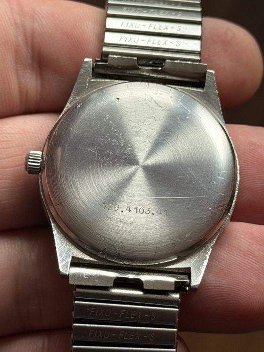 Eterna Executive Quartz 4000 rozmiar, 35/41mm, piękny stan, po serwisie , lata 70te, w stali