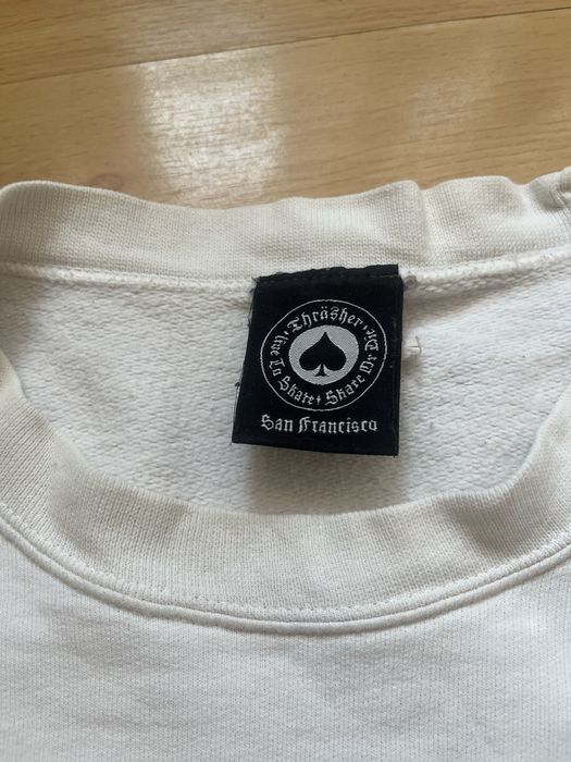 кофта thrasher біла