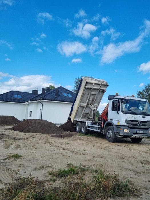 Transport HDS z rozładunkiem – kostka, cegły, palety – Szczytno